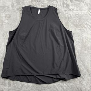 Women's Round Neck Black Sleeveless Swing Top Size 3X Stylus